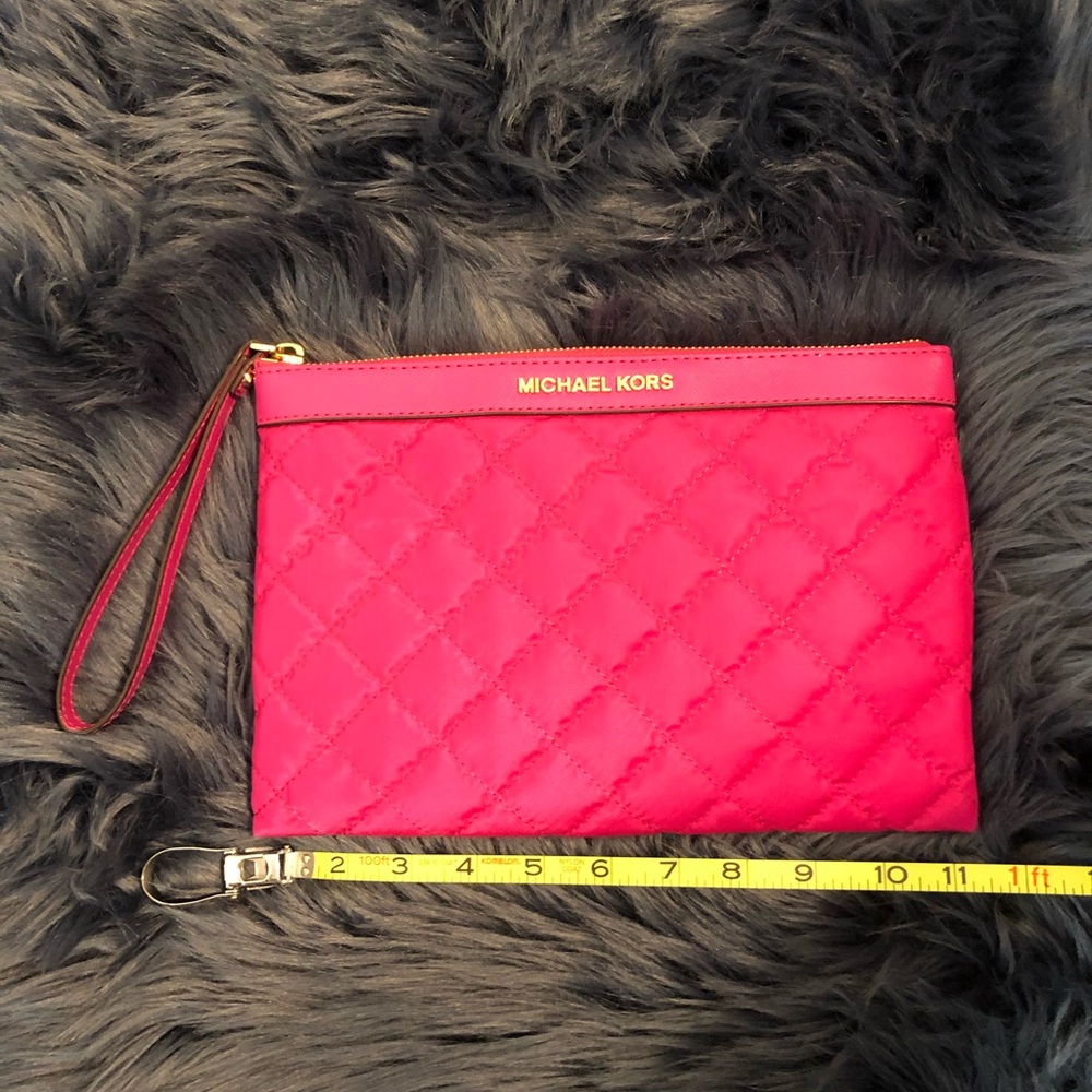 Michael Kors Hot Pink Wristlet Wallet Pouch